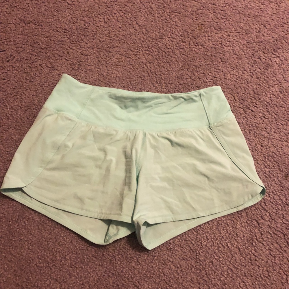 Lululemon Speed up shorts size 4 in 2.5 inch teal